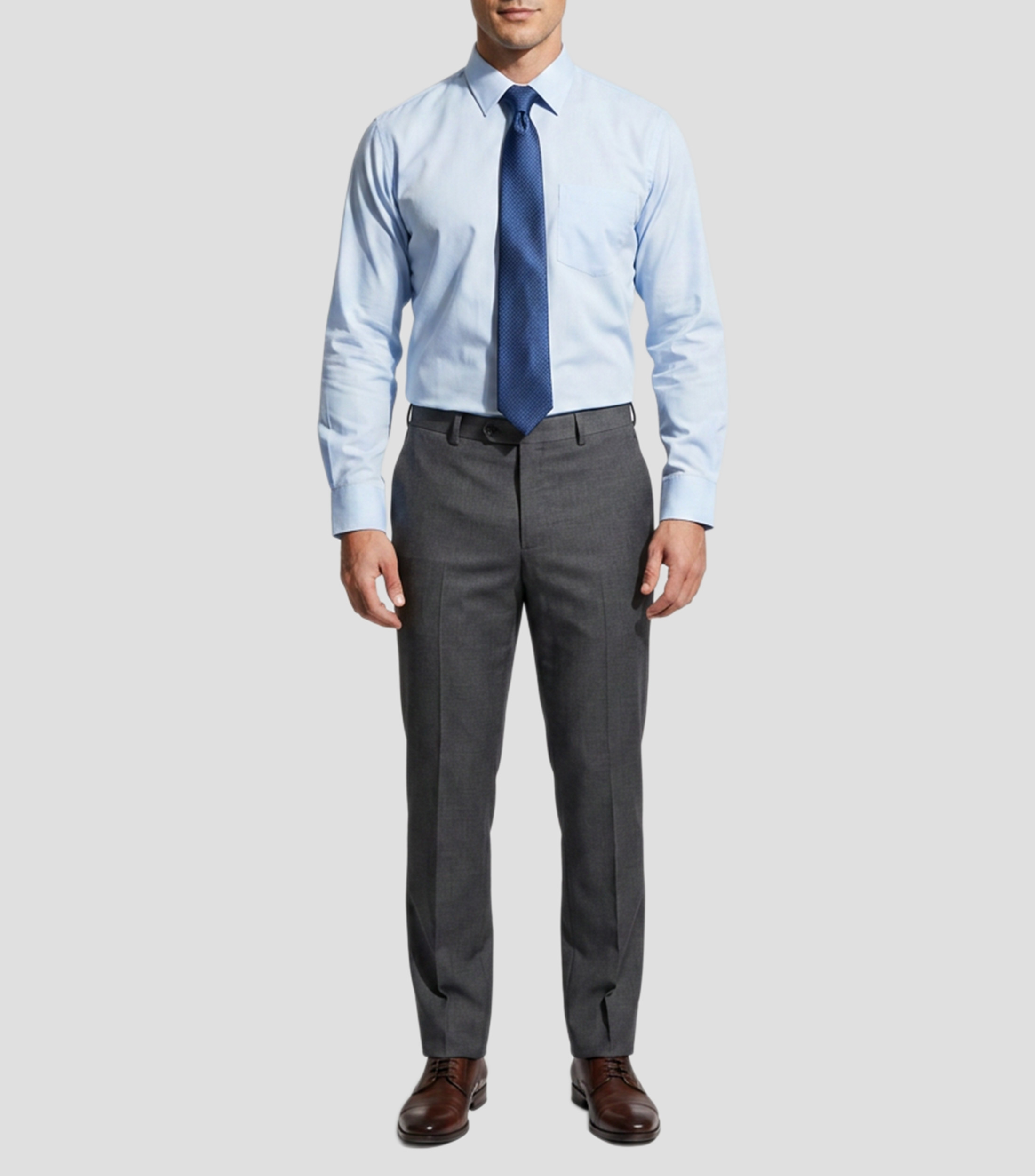 Camisa líneas manga larga Hombre